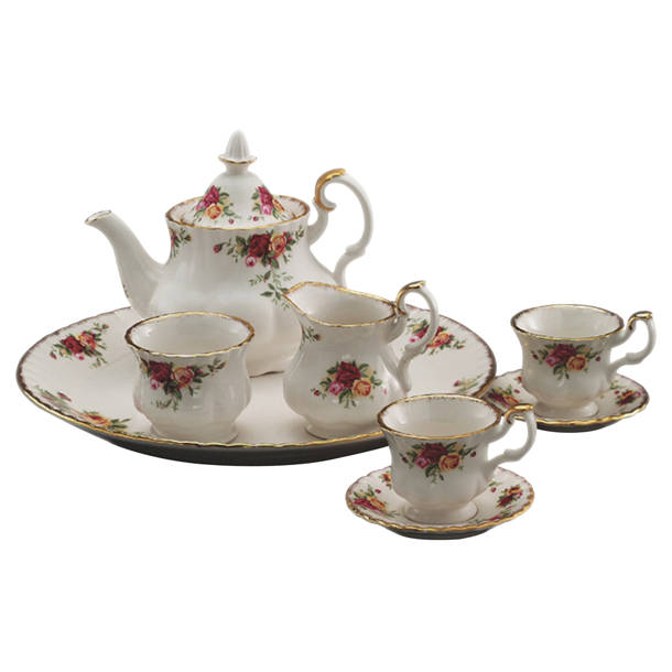 Royal Albert Old Country Roses 3 Piece Teapot Set & Reviews Wayfair